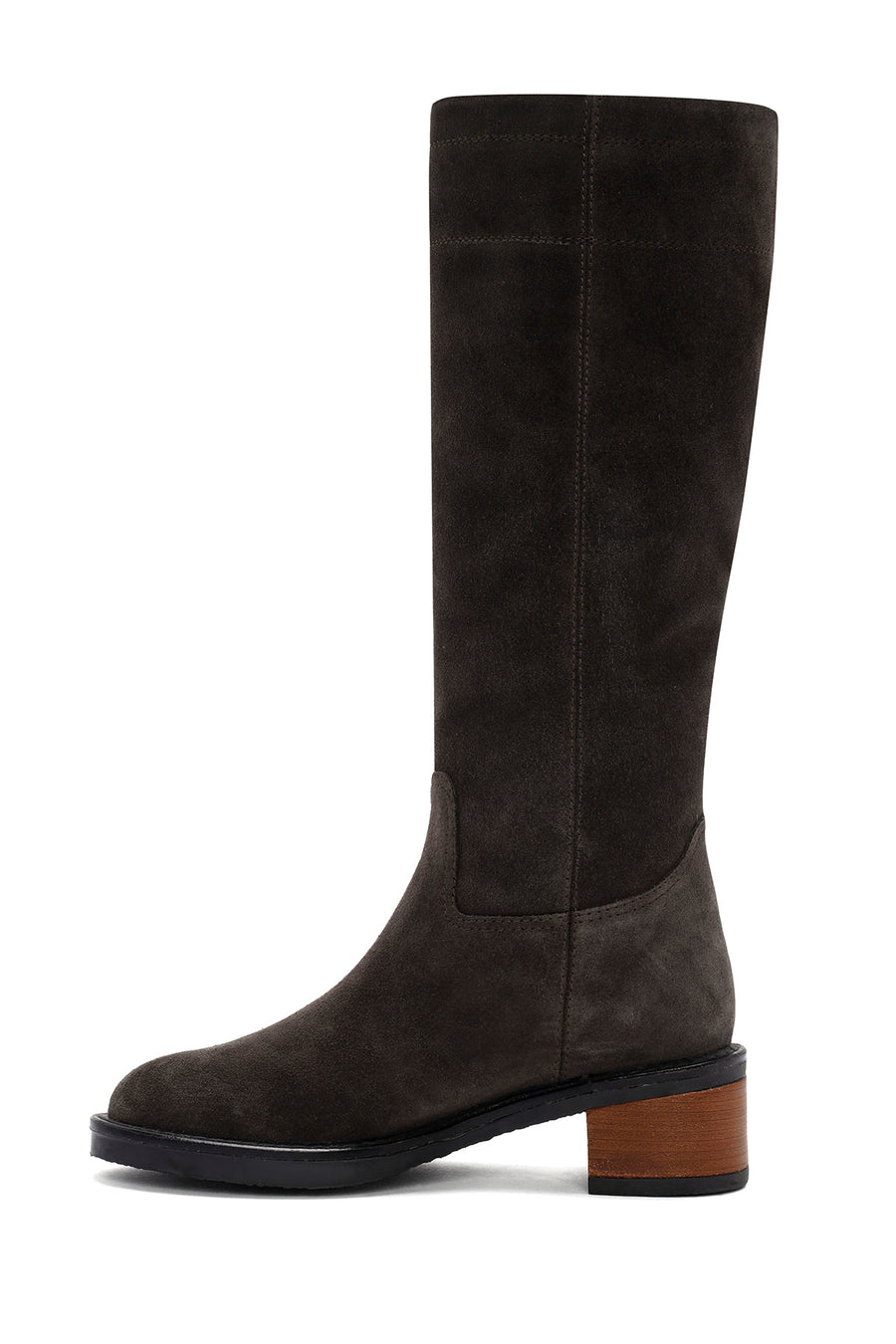 Women's Grey Suede Leather Boots