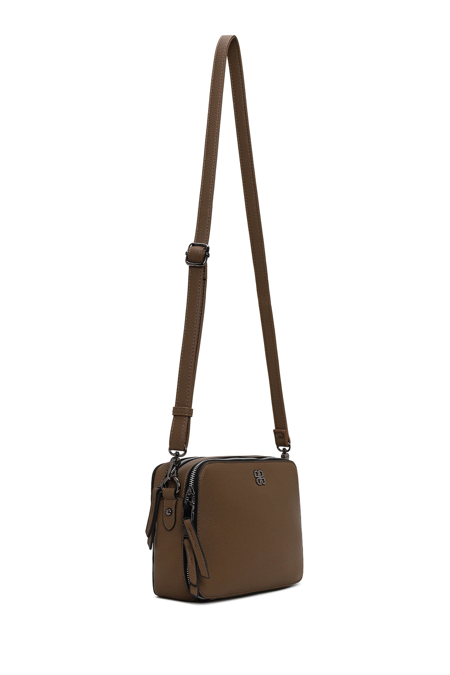 Woman Mink Long-Strap Crossbody Bag