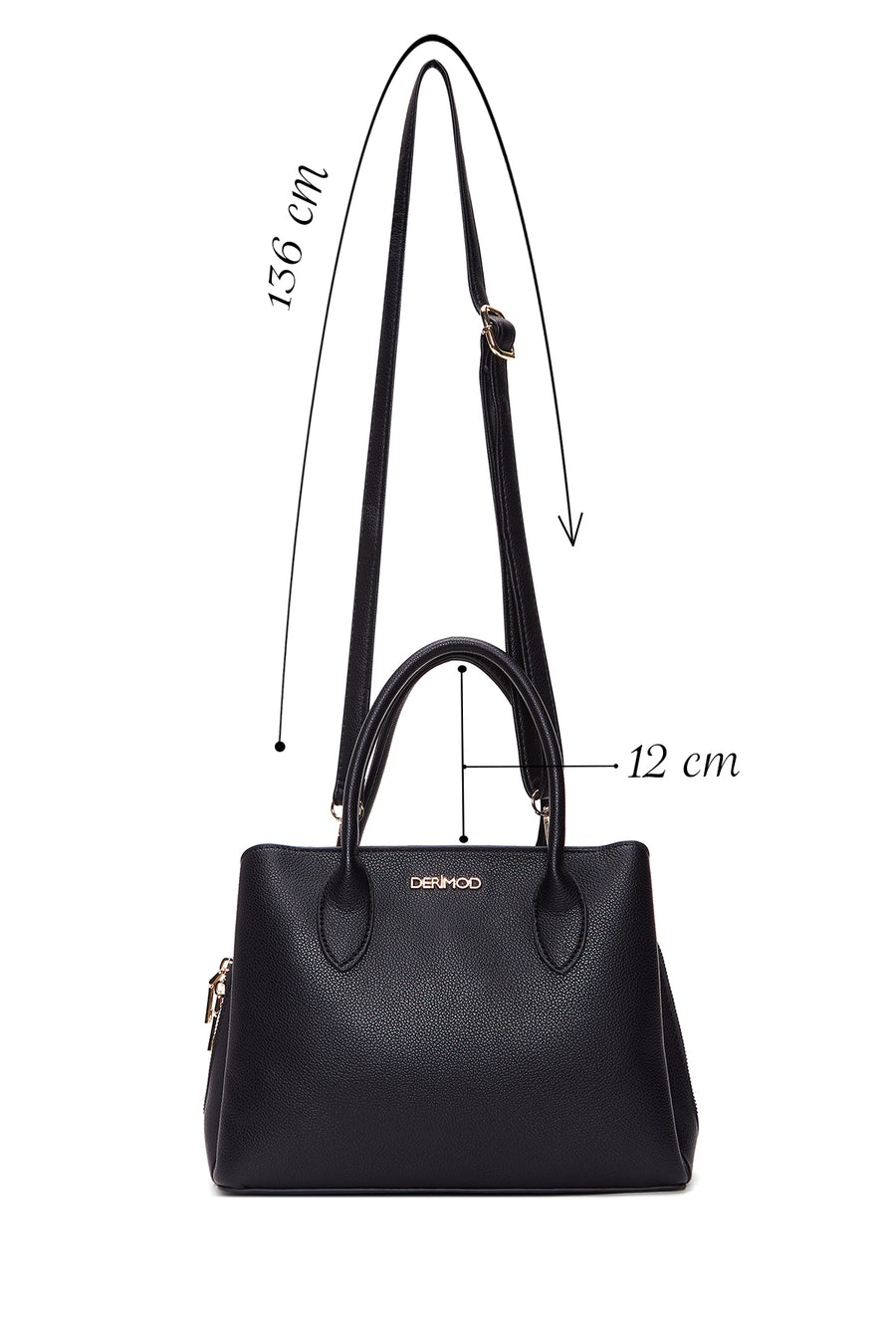 Women's Black Long Strap Shoulder Bag