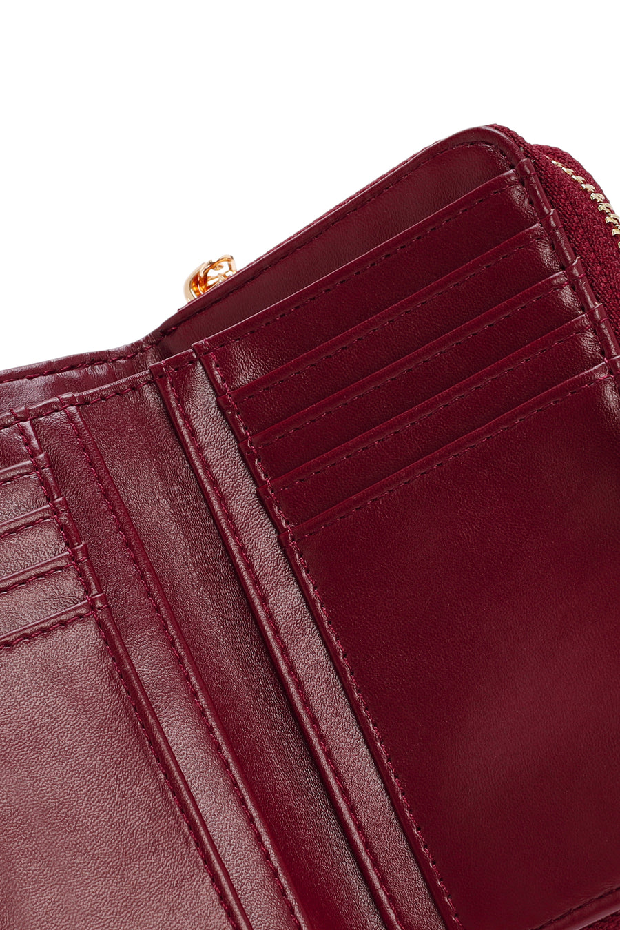 Women's Burgundy Patent Leather Wallet