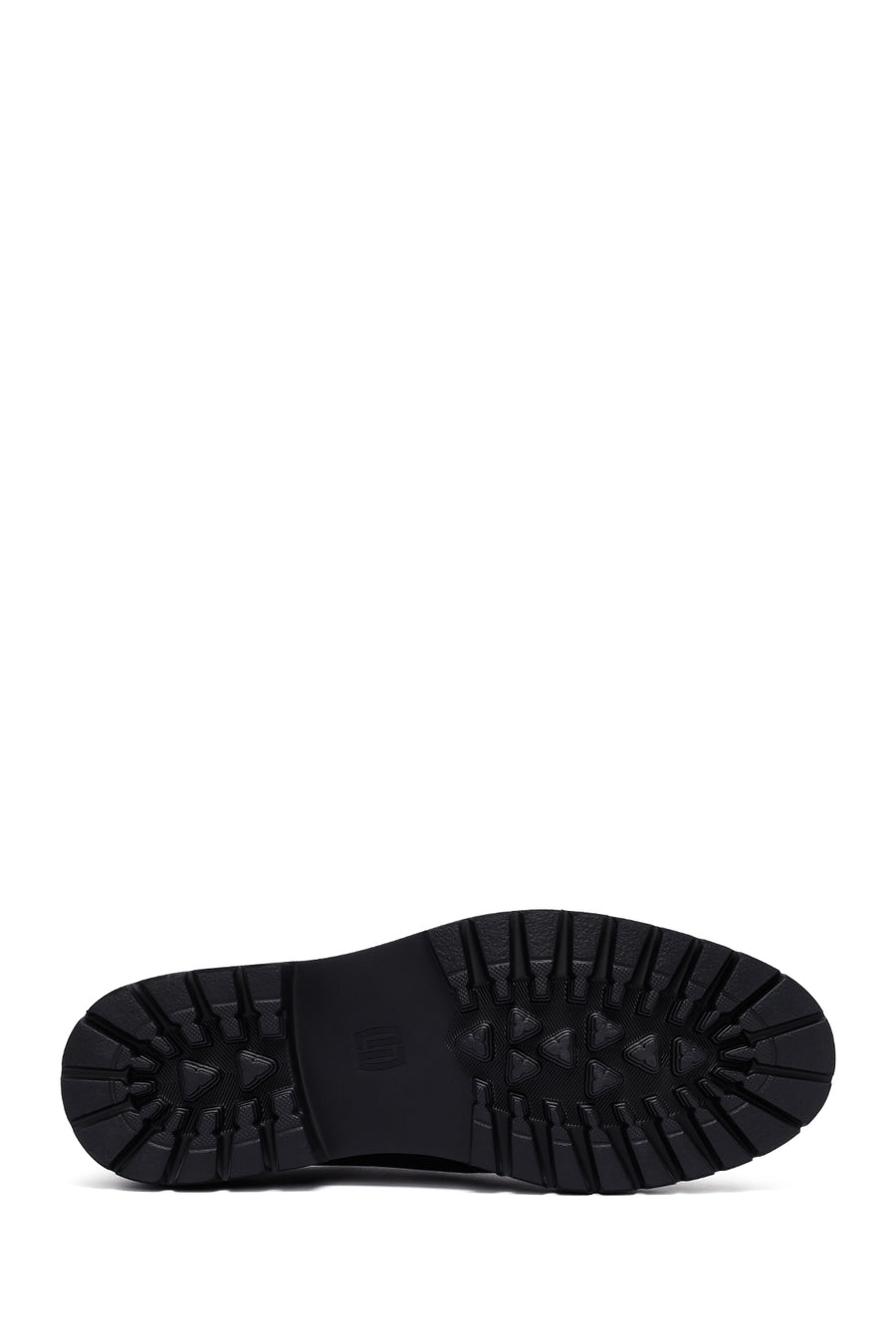 Male Navy Lace-up Thick-Soled Leather Casual Shoes