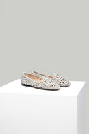 Suede Perforated Women's Leather Ballerinas | Derimod