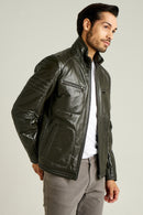 Bill Men's Green Coat | Derimod