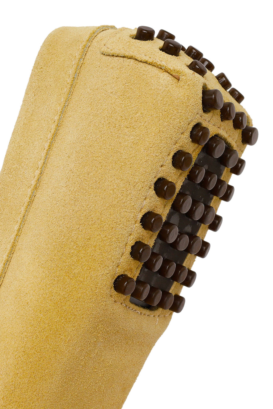 Women's Yellow Suede Leather Loafer