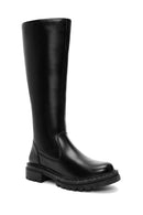 Women's Black Zippered Boots | Derimod