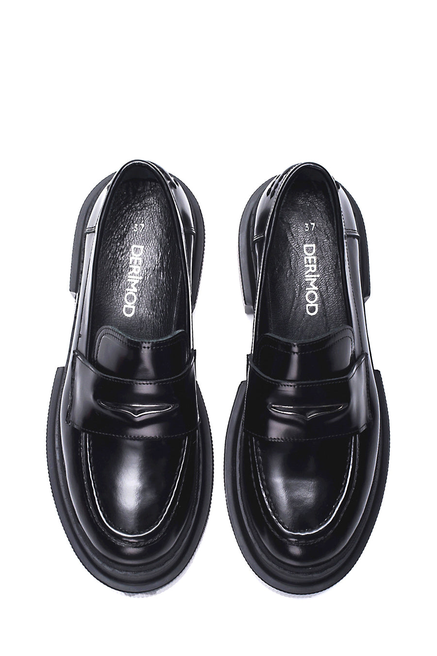 Women's Leather Casual Thick Sole Loafer