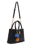 Woman Black Long-Strap Accessorized Shoulder Bag | Derimod