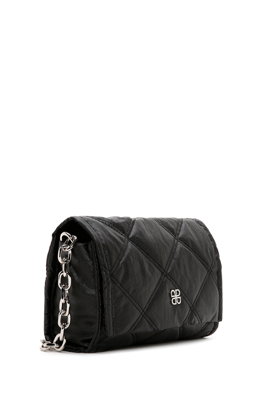 Women's Black Quilted Shoulder Bag