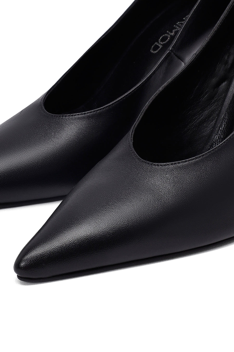 Woman Black Stiletto Heels Leather Stiletto