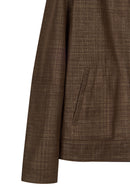 Clint Male Brown Reversible Leather Jacket | Derimod