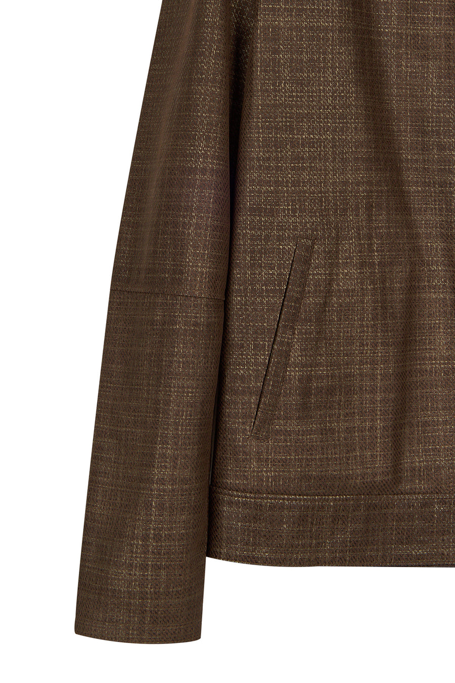 Clint Male Brown Reversible Leather Jacket