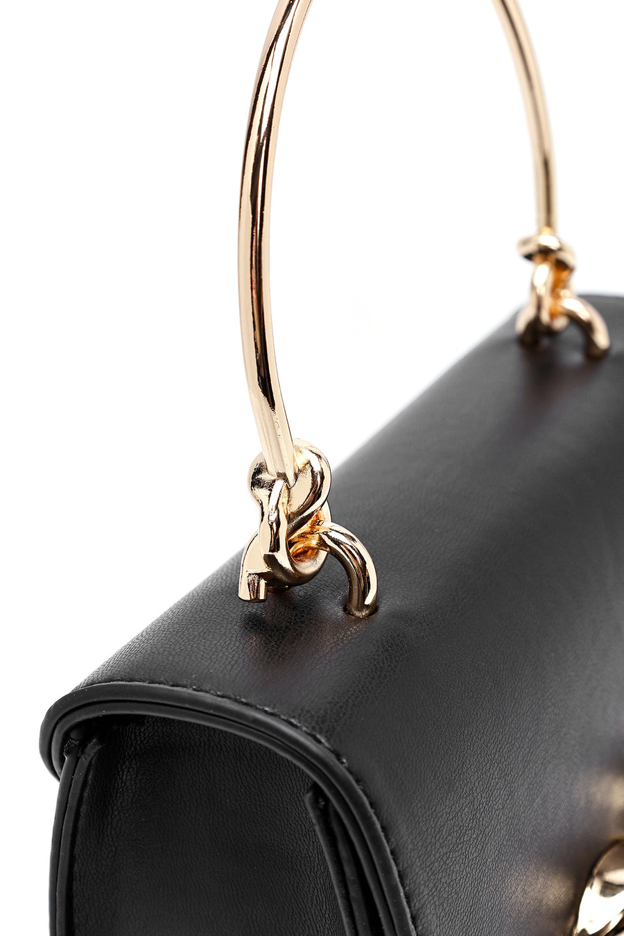 Women's Black Long Strap Mini Classic Handbag