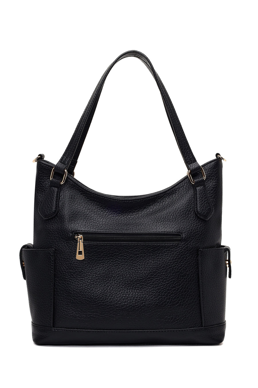 Woman Black Long-Strap Shoulder Bag