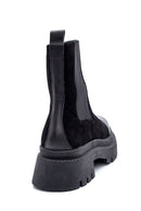 Women's Leather Thick Sole Chelsea Boots | Derimod