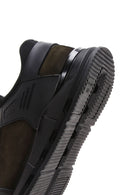 Men's Khaki Lace-Up Nubuck Leather Sneaker | Derimod