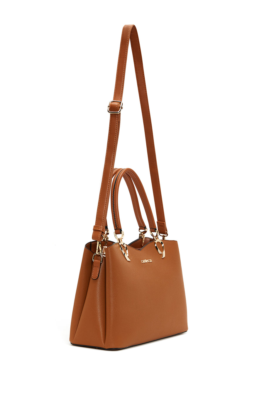 Women's Tan Long Strap Shoulder Bag