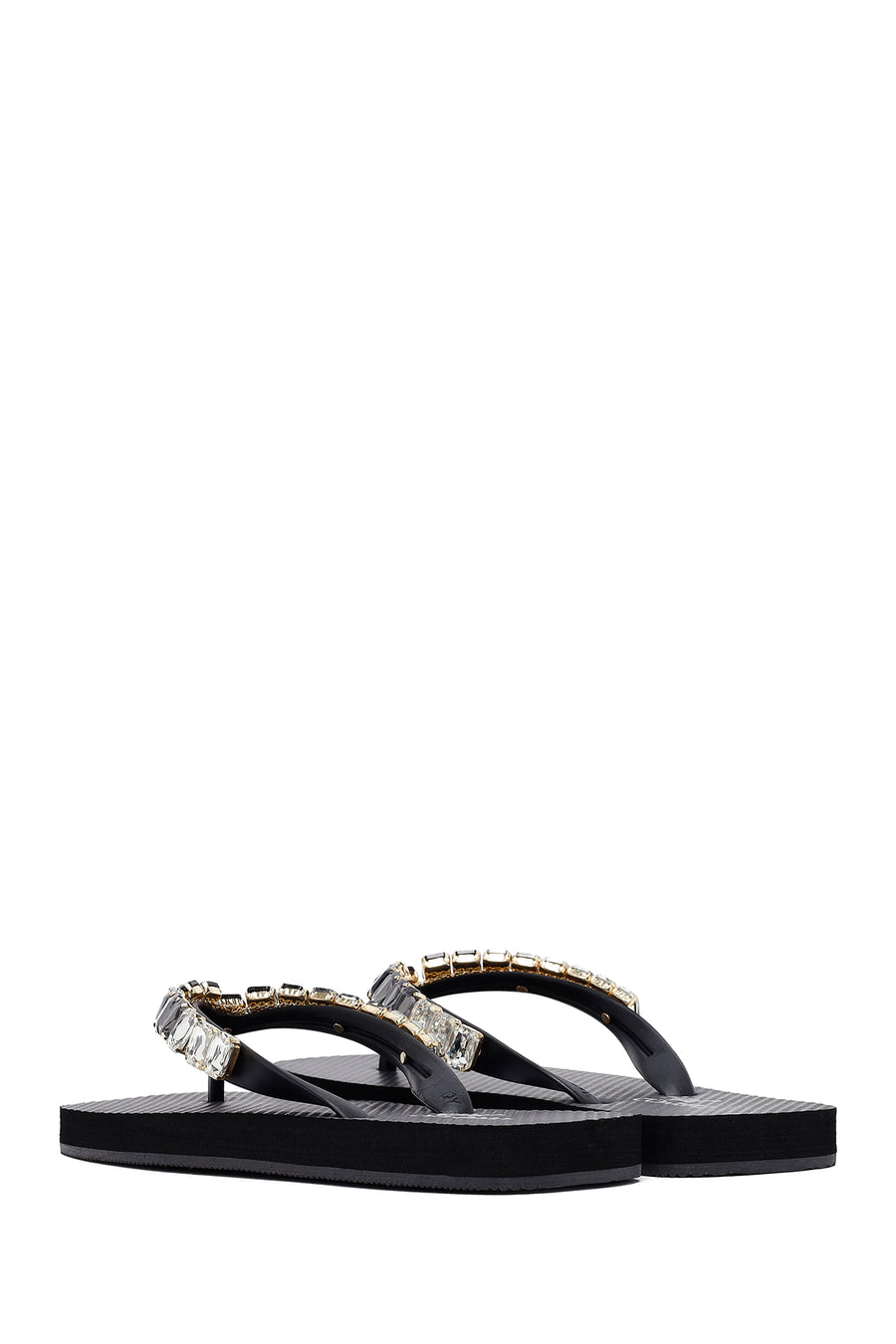Women's Black Stone Jelly Slippers