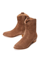Woman Taba Suet Leather Cowboy Boots | Derimod