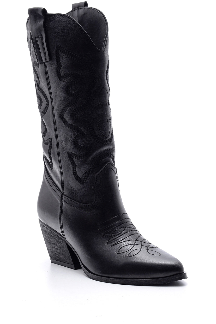 Women's Leather Heeled Cowboy Boots