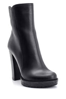 Women's Heeled Leather Boots | Derimod
