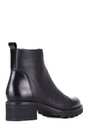 Zippered Women's Leather Boots | Derimod