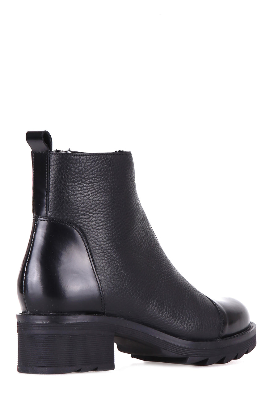Zippered Women's Leather Boots