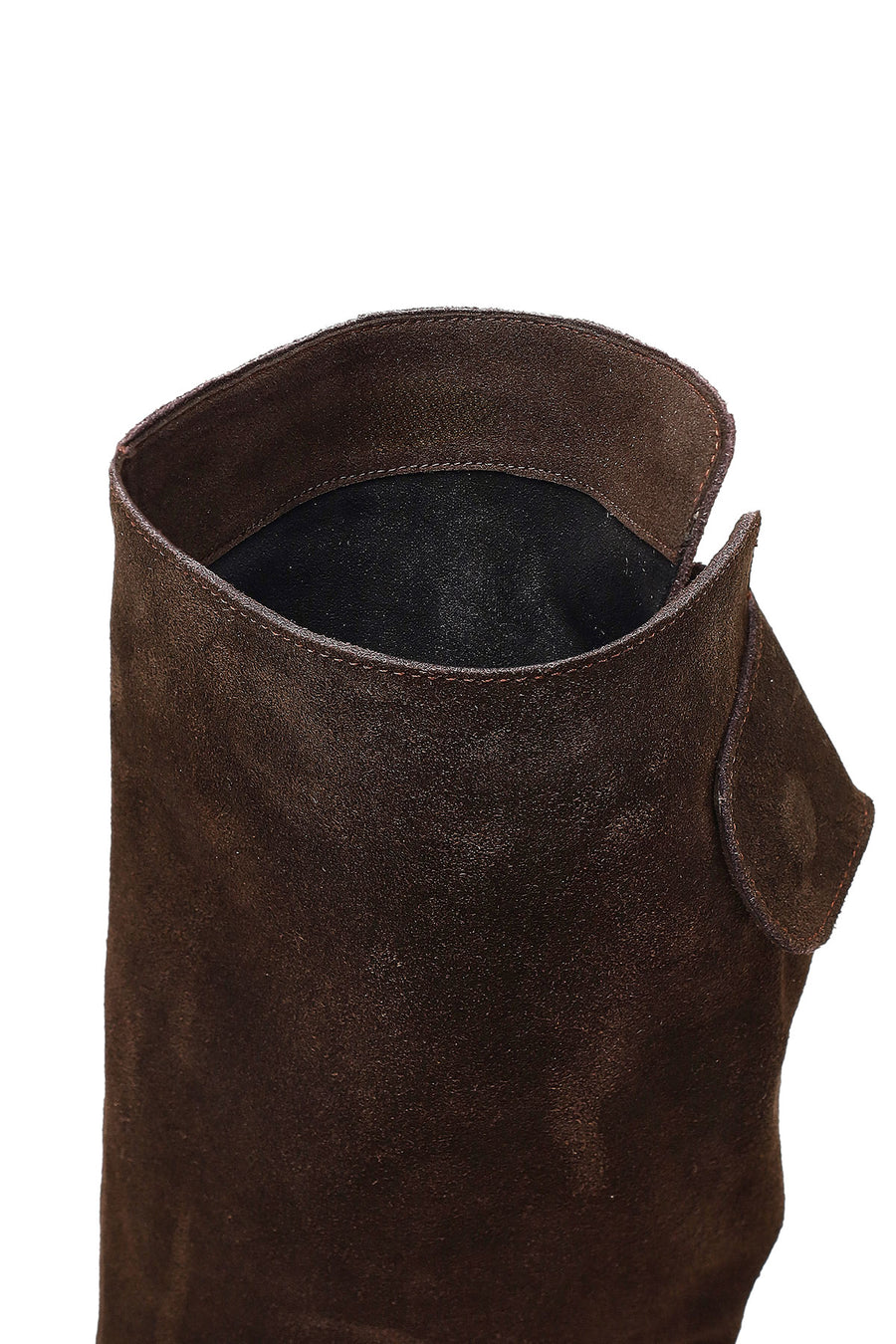 Women's Brown Thin Heeled Suede Leather Boot