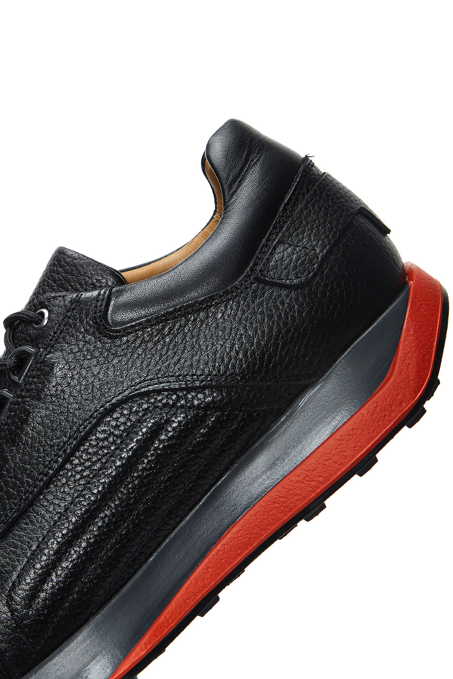 Erkek Siyah Deri Sneaker