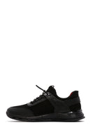 Men's Black Lace-Up Nubuck Leather Sneakers | Derimod