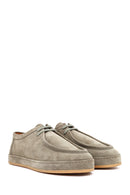 Men's Light Green Suede Leather Casual Shoes | Derimod