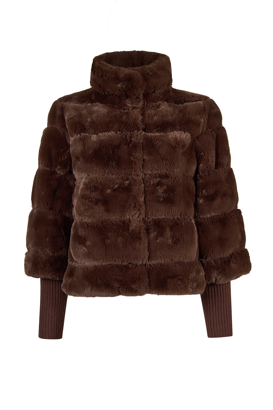 Dolomiti Woman Brown Short Teddy Coats