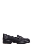 Women's Matte Shoes with Staple Detail | Derimod