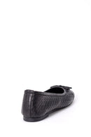Women's Bow Leather Ballerinas | Derimod