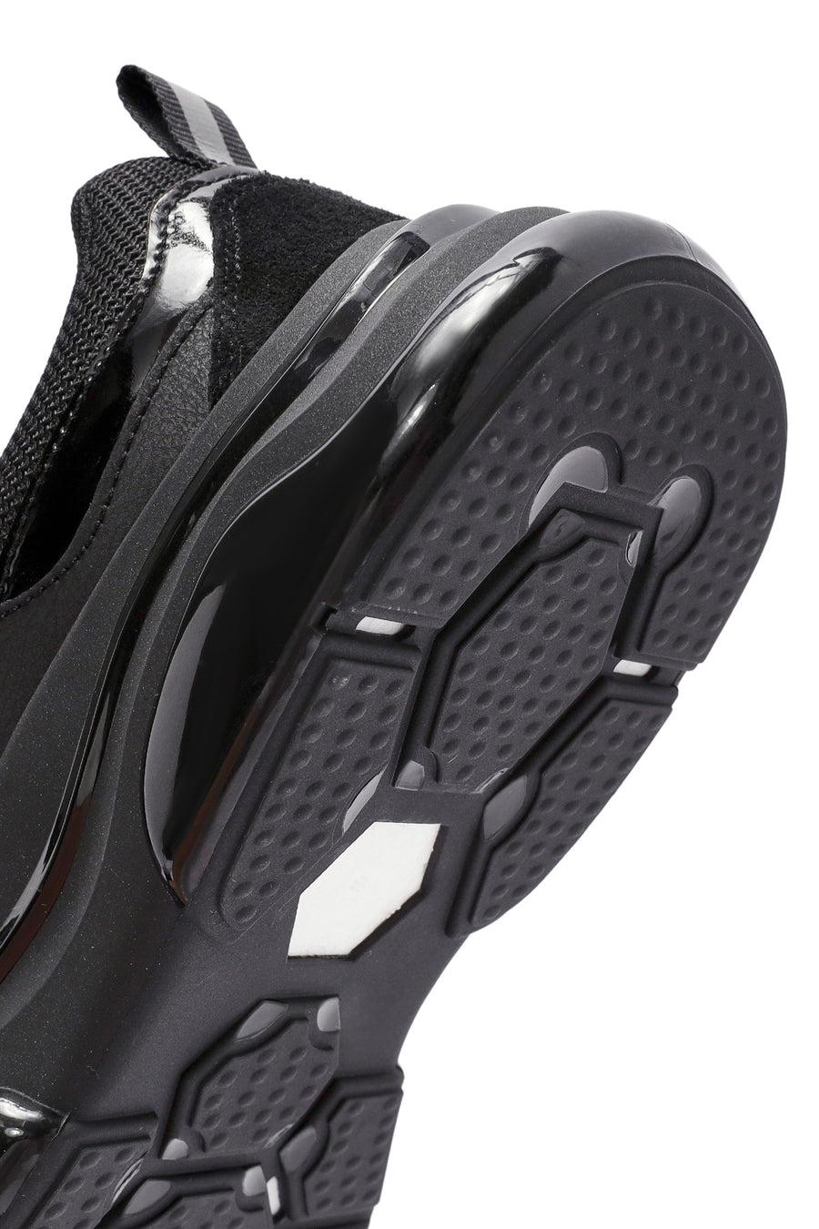 Erkek Siyah Bağcıklı Deri Sneaker