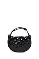 Woman Black Long-Strap Quilted Mini Evening Bag | Derimod