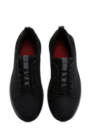 Erkek Siyah Nubuk Deri Sneaker | Derimod