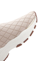 Derimod Zero Women's Beige Patterned Thick Soled Sneakers | Derimod