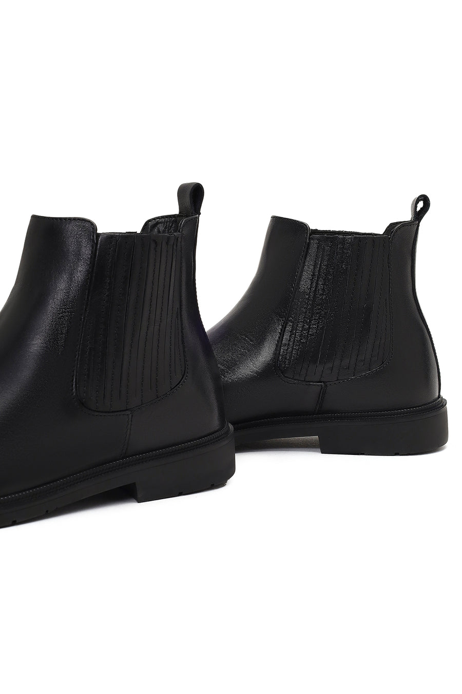 Men's Black Leather Chelsea Boot