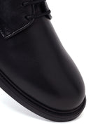 Male Black Lace-Up Leather Casual Shoes | Derimod