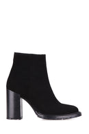 High Heeled Women's Suede Boots | Derimod