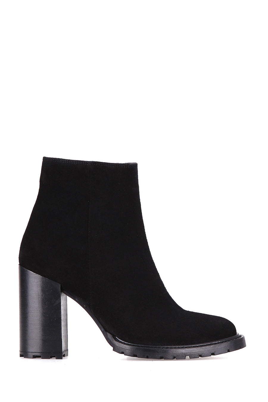 High Heeled Women's Suede Boots 18WFD224210 | Derimod