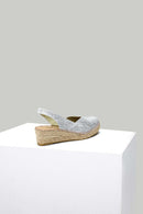 Women's White Leather Sandals | Derimod
