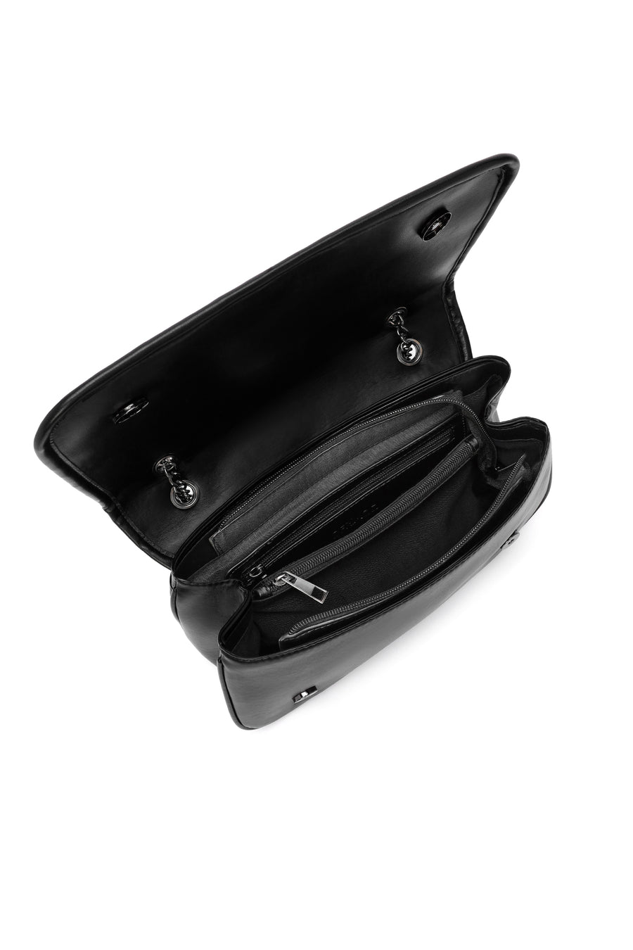 Women's Black Long Strap Crossbody Bag
