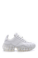 Kadın Şeffaf Tabanlı Deri Sneaker | Derimod