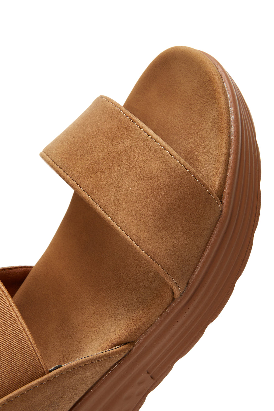 Women's Camel Thick Sole Sandals