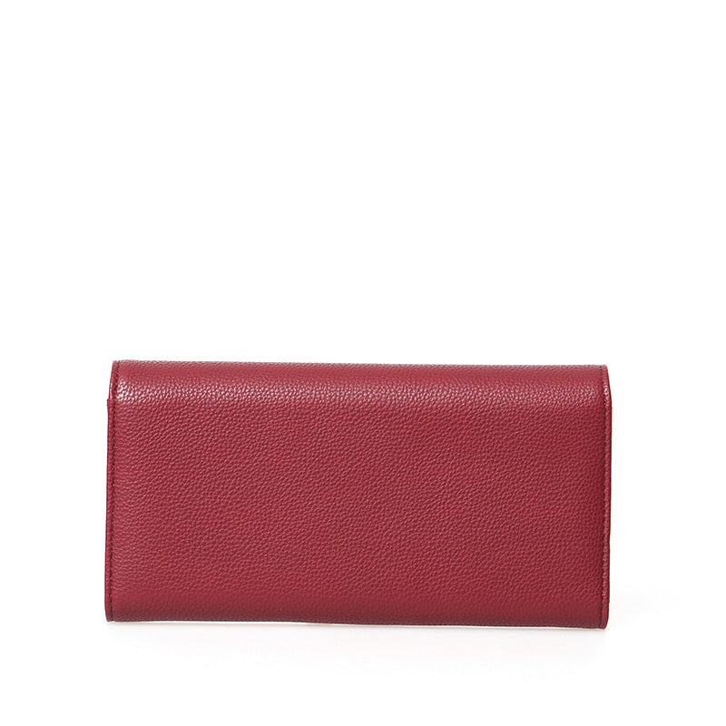 Women's Burgundy Faux Leather Wallet