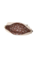 Woman Cream Long-Strap Patterned Crossbody Bag | Derimod