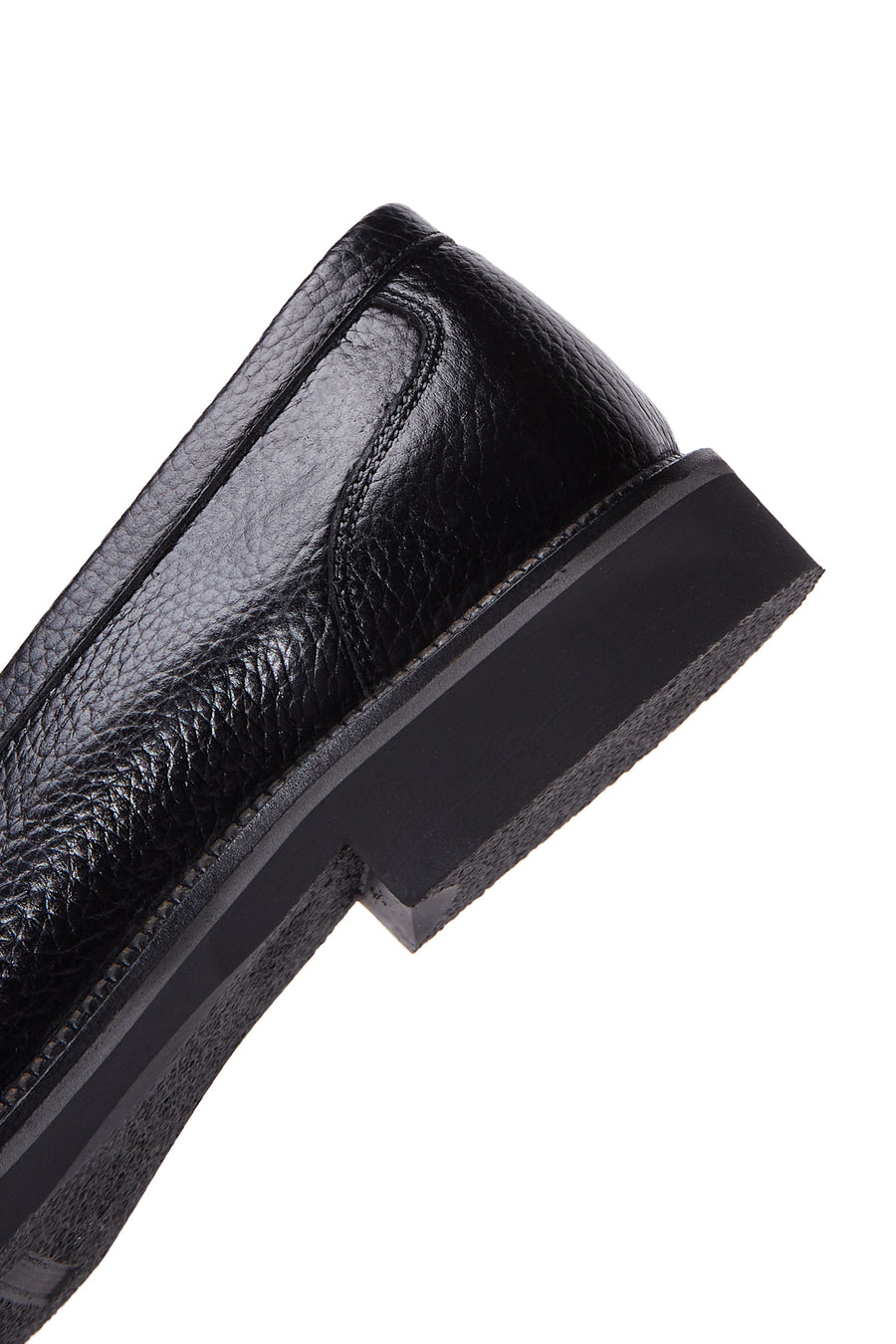 Men's Black Leather Casual Loafer