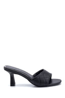 Women's Quilted Heeled Slippers | Derimod