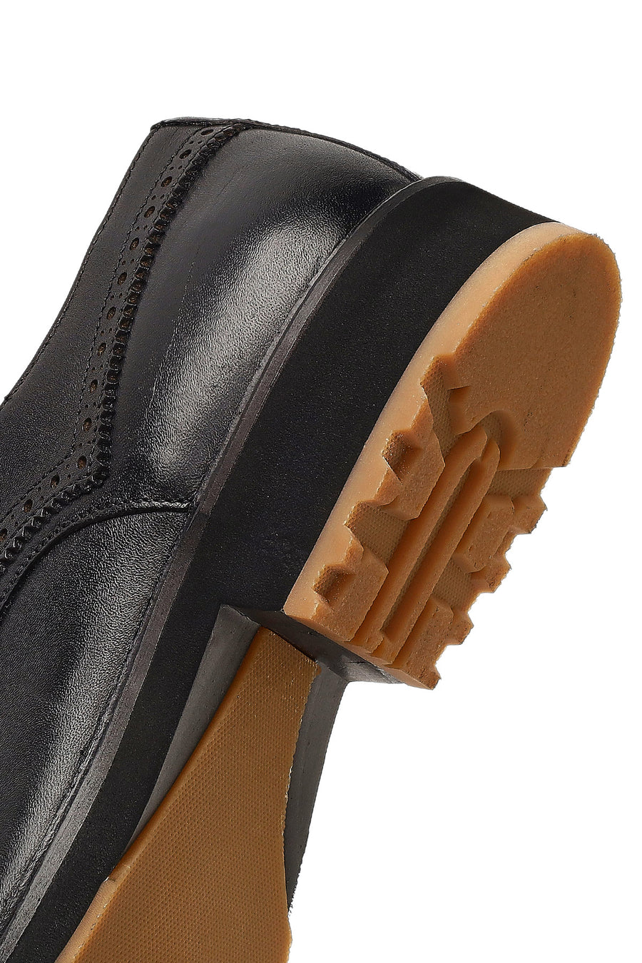 Men's Black Lace-Up Leather Casual Shoes